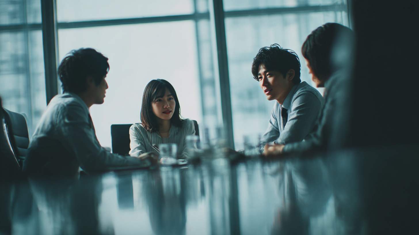 Business Meeting in a Modern Workspace